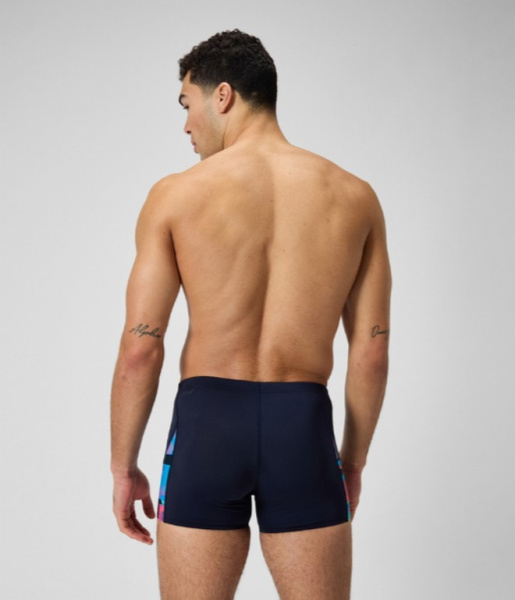 Плавки-шорты Speedo Club Training Allover Digital V-Cut Aquashort (Мужской; 32 (48); синий/мультиколор)